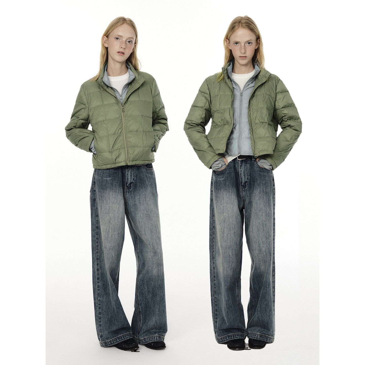 CountryMoment【双层保暖】假两件轻薄短款立领排骨羽绒服女外套,淘宝优惠券,粉丝福利购,淘宝优惠卷