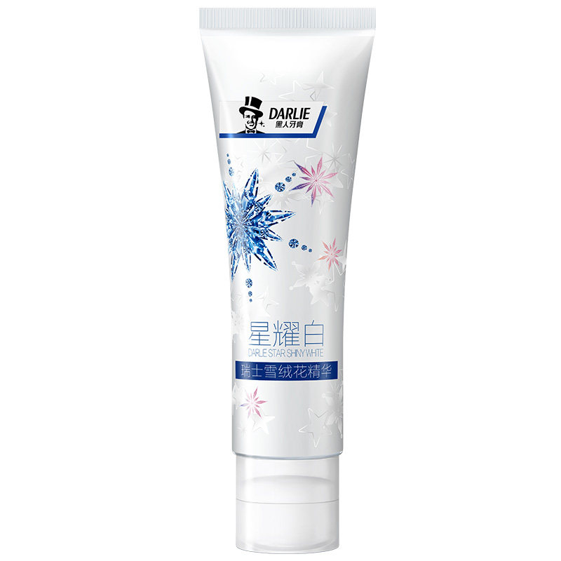 黑人星耀白雪绒花去黄去口臭牙膏 黑人亚菲尔牙膏