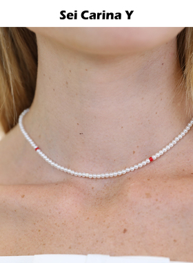 Sei Carina Y“wedding系列”贝珠项链女百搭简约锁骨链2025新款