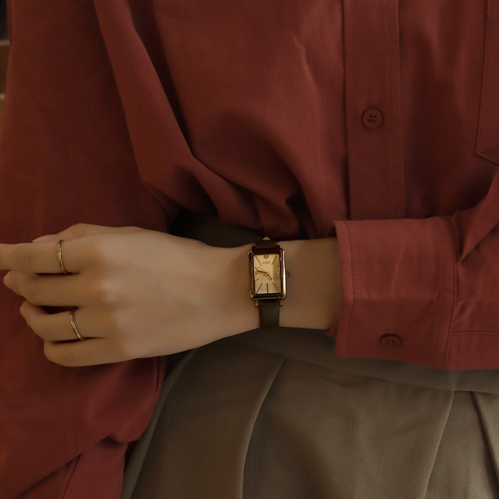 手表女ins风小众设计女款学生轻奢 歌迪诗楷国产腕表