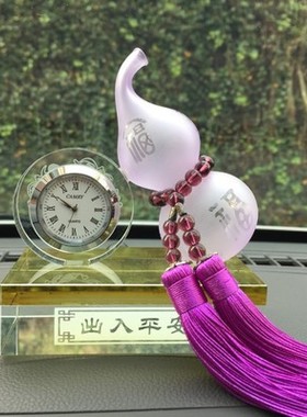 汽车香水座葫芦 表古法琉璃 汽车车用摆件 家居车内饰礼品