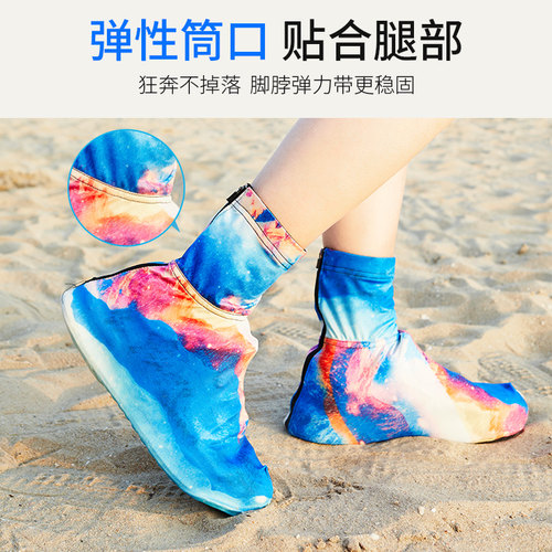 沙漠防沙鞋套户外徒步男女儿童腿套轻盈透气全包脚套高筒沙漠装备 - 图1