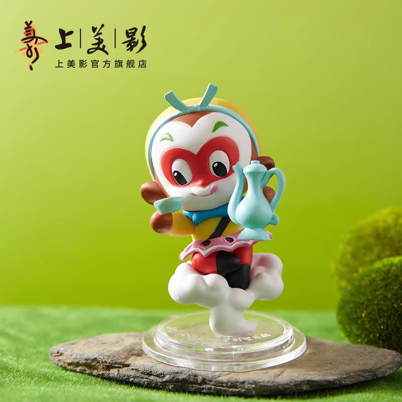 上美影大闹天宫孙悟空Q版手办摆件创意桌面动画周边潮玩公仔国产