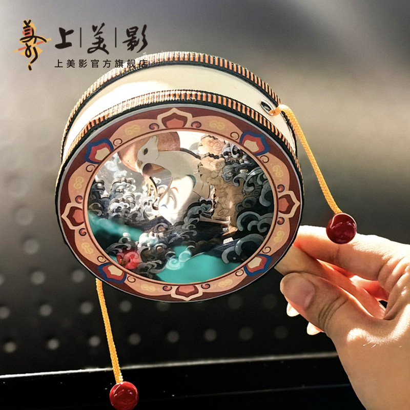 上美影大闹天宫哪吒闹海微景观拨浪鼓传统玩具婴儿宝宝动漫周边,淘宝优惠券,粉丝福利购,淘宝优惠卷