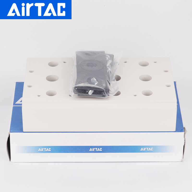 亚德客4V410电磁阀汇流板底座4V400M-2F/4F/5F/6F/8F/10F/阀板 - 图2