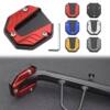 Motorcycle foot support base modified and widened