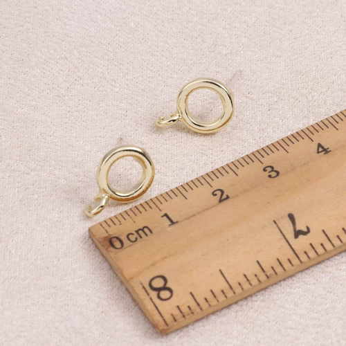 Медные золотые серьги с бантиком, аксессуар ручной работы, серебро 925 пробы, DIY