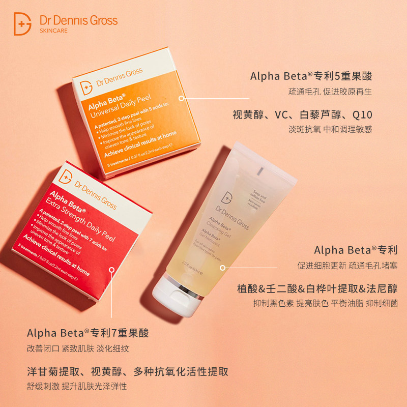 丹尼斯医生洁面60ml(通用版)+棉片 DrDennisGross海外液态精华