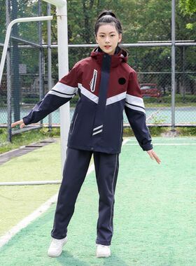 冬季校服冲锋衣三件套初