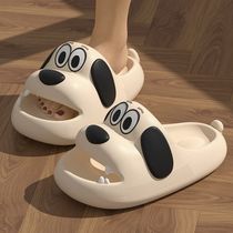 Male and female fashion room with non-slip stompers Sensation Home Shoes Summer New Couples Puppy Slippers Sandals