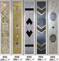 Art glass collage background wall frame stylishly decorated frame tea mirror rhomboid living-room TV dining room mirror customize