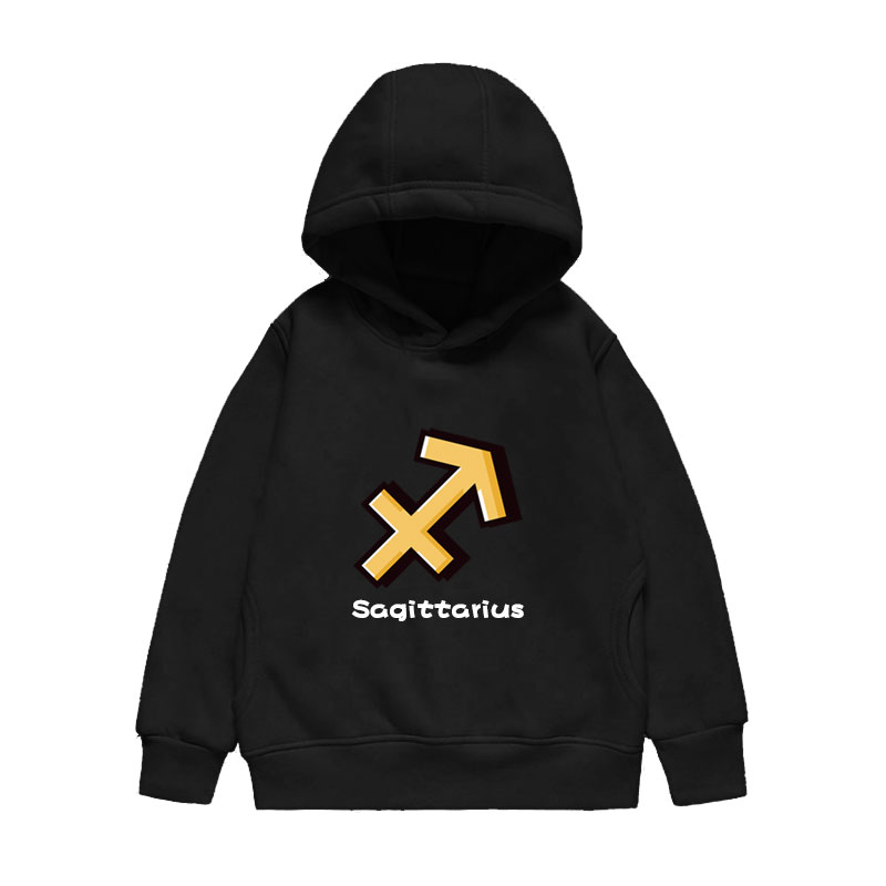 十二星座狮子座天秤座摩羯座连帽卫衣男女儿童装学生外套帽衫衣服