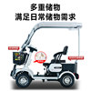 Minibus E30 electric four-wheeler, elderly scooter, power-assisted battery car to pick up and drop off children with shed