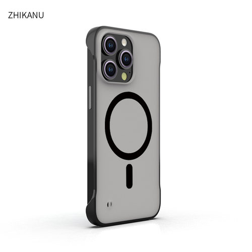 智卡奴 适用于苹果15promax16手机壳小众magsafe磁吸iphone13磨砂12 mini保护壳se3新款11pro防摔xr无边框8p - 图0