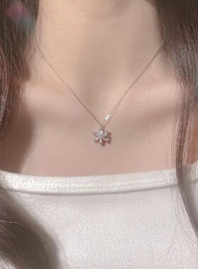 韩版潮网红同款旋转锆石雪花钛钢