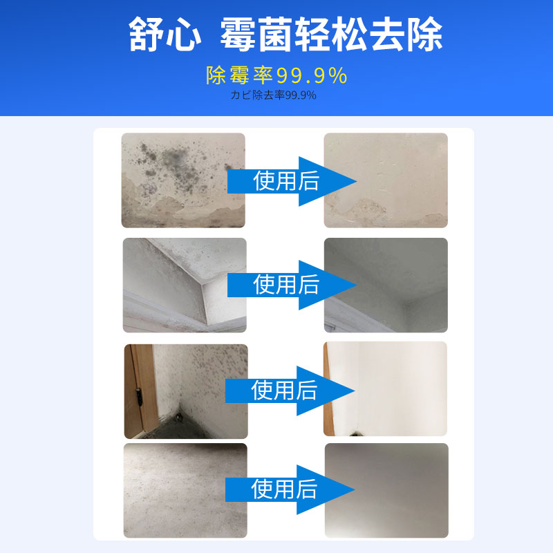 日本除霉剂墙体墙面去霉菌霉斑喷雾防霉家用墙壁发霉清除剂神器 - 图1