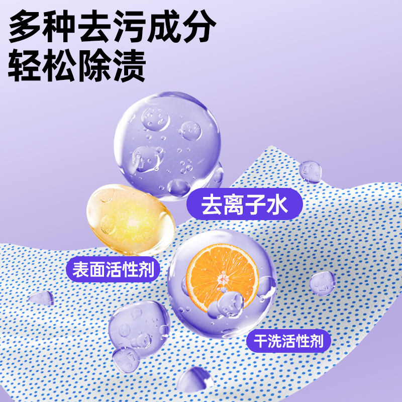 净狮羽绒服清洁湿巾免洗衣服去污渍擦油衣物油渍油迹神器便携湿巾 - 图1
