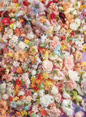 清仓库存仿真花手作花环簪花