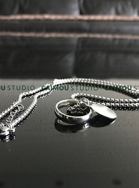 ins王一博同款钛钢男生嘻哈项链