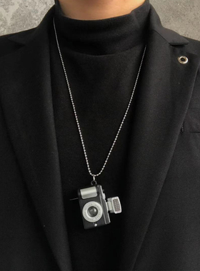 嘻哈情侣百搭吊坠项链