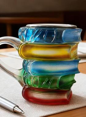 甄选新款热销Painted Book Mug创意彩绘书杯马克杯咖啡杯书籍书本