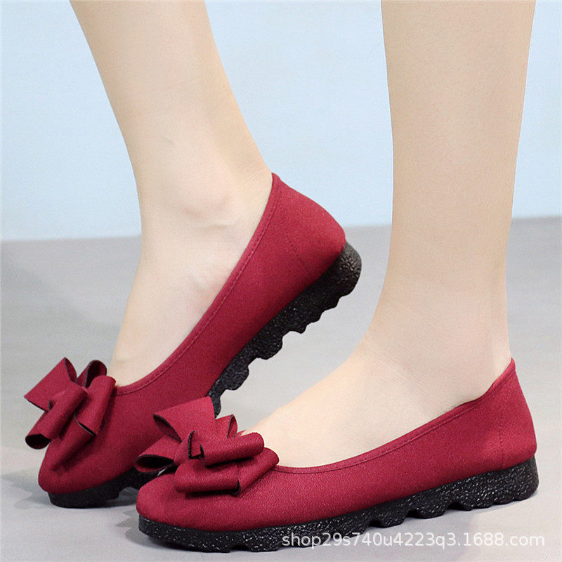 新款老北京布鞋女鞋单鞋黑色工作鞋豆豆鞋平底鞋懒人鞋一脚蹬,淘宝优惠券,粉丝福利购,淘宝优惠卷