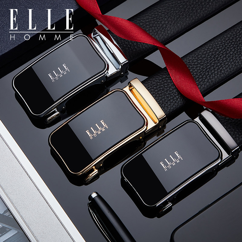 法国elle homme男士皮带真皮自动扣 ellehomme摩法腰带/皮带/腰链