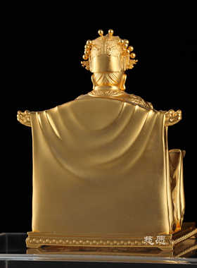 纯铜镀金五台龙五爷财神居家像随身定制大小佛支持供奉金银足银