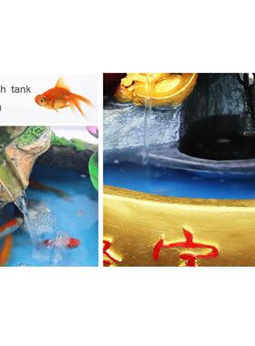 促销招财树聚宝盆一桶金家饰创意流水工艺品盆景加湿器礼物18-31