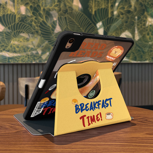 【720旋转x新品露标款】创意英文适用于ipadpro保护壳苹果2022新款air5/4/3可旋转2018亚克力平板套19/18全包 - 图0