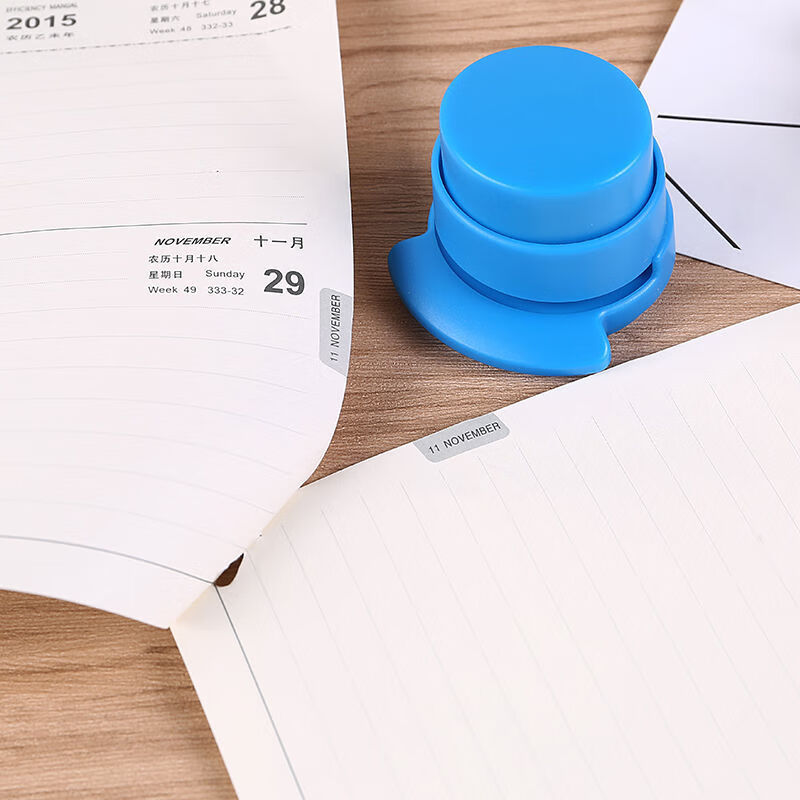 无痕订书机无针款钉书器不伤纸学生用高颜值试卷夹推书夹文具无 - 图3