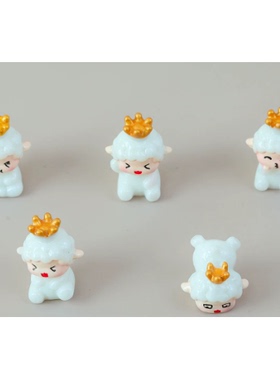 DIY仿真配件树脂微景观摆件造型小羊 热销款白色小羊公仔