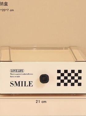 入户玄关客厅电视柜钥匙收纳摆件大学生宿舍桌面化妆品收纳储物盒