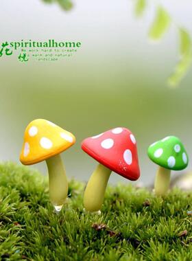 微景观蘑菇摆件苔藓diy多肉花盆装饰造景摆件手工制作素材