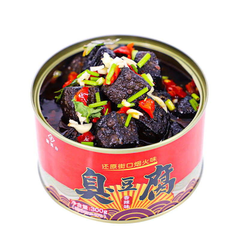 聚美合长沙特产开罐即食油炸臭豆腐 格派食品臭豆腐