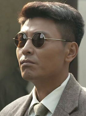 复古金属圆形框太阳镜