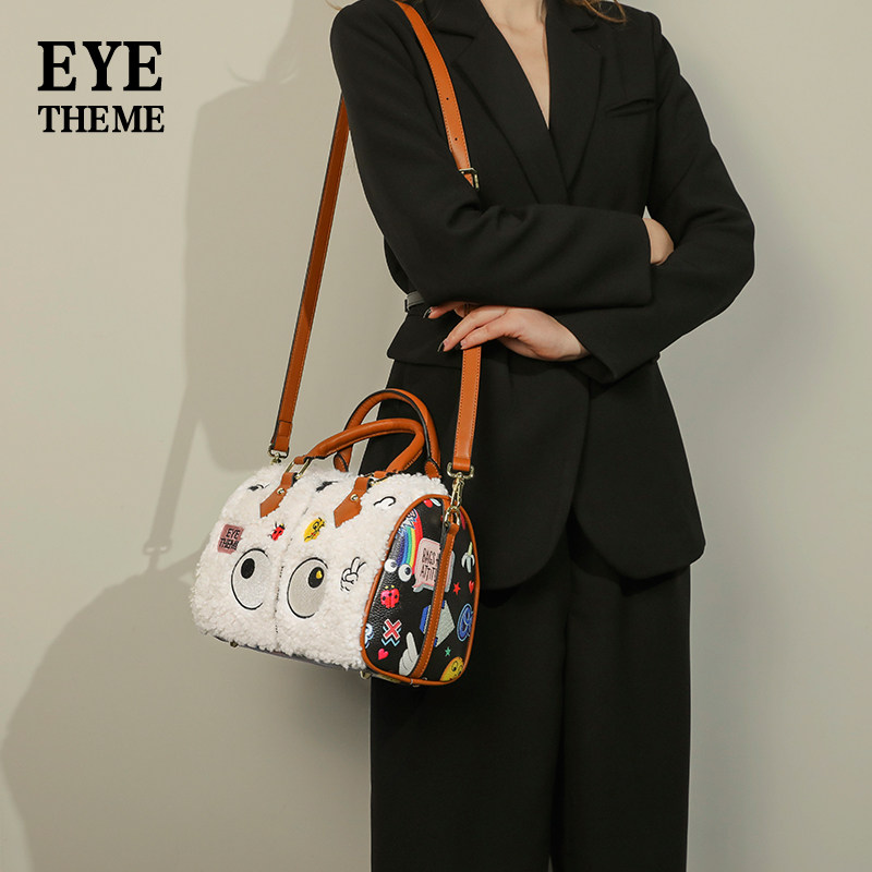 毛绒包包女2021秋冬潮百搭爆款手提 eyetheme女士包袋