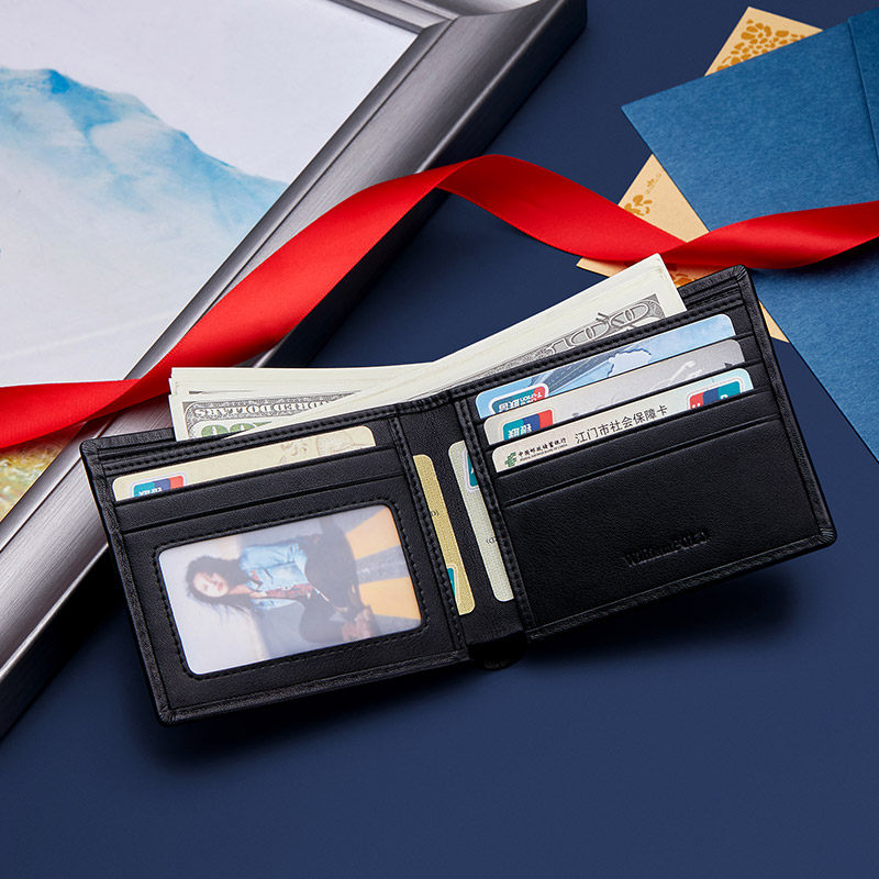 保罗正品男短款真皮鳄鱼纹2022钱包 williampolo亿缘钱包