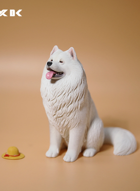 JXK1/6萨摩耶模型桌面摆件