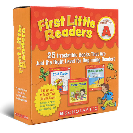 现货 英文原版  Scholastic First Little Readers  Level ABCDEFGH 学乐小读者8盒164册赠家长阅读指导/First Little Comics - 图0