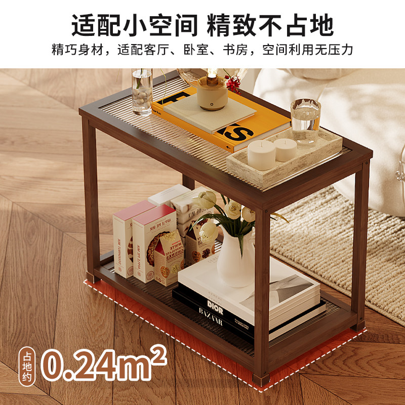 简约移动边几小推车双层储物落地多功能小户型客厅沙发置物架带轮,淘宝优惠券,粉丝福利购,淘宝优惠卷