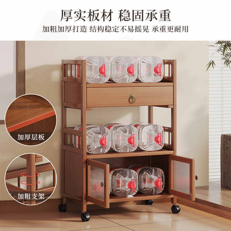 家用茶车移动小茶台储物推车多层收纳架带轮抽屉柜多功能置物架子,淘宝优惠券,粉丝福利购,淘宝优惠卷