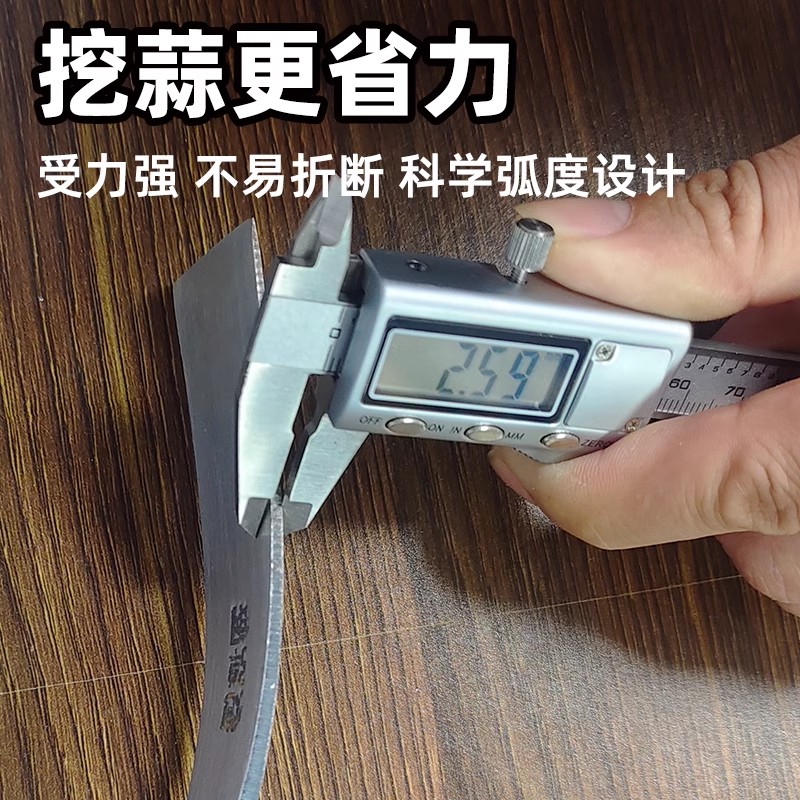 挖野菜神器挖蒜的小铲子挖土专用园艺除草工具不锈钢铁铲种花拔草