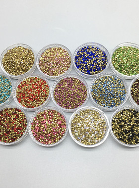 4.0mm尖底圆形彩色水晶DIY饰品