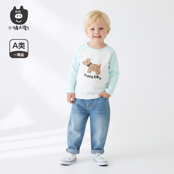 小猪大卫春秋宝宝圆领长袖T恤
