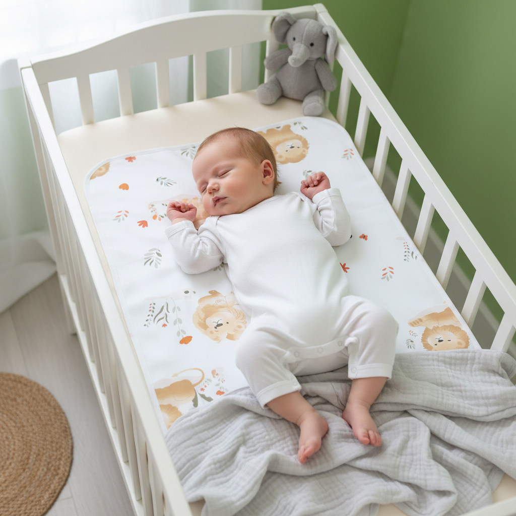 小猪大卫新生儿隔尿垫透气床单宝宝防尿垫隔夜垫可水洗重复使用