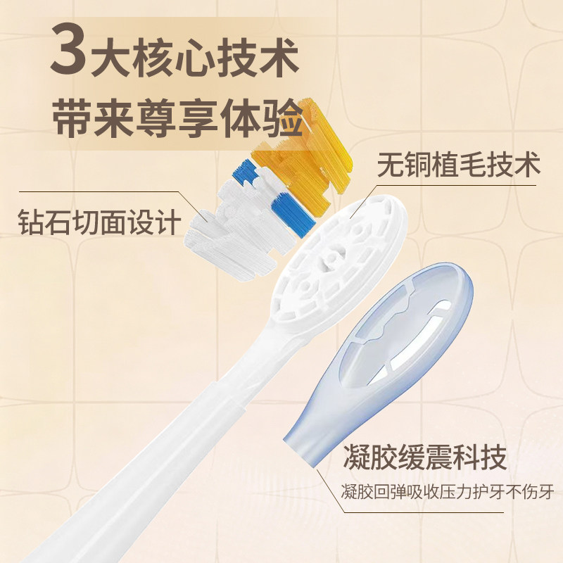 适配飞利浦电动牙刷头hx9911/12/31/9360/40/50/52/62/70/72/g3c3 - 图2