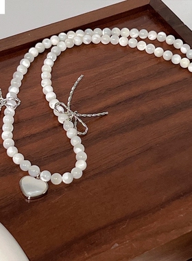 新中式串珠项链复古中国风气质小众设计感个性时尚项饰锁骨链百搭