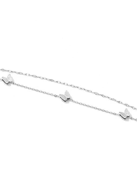 新款新款多层叠戴蝴蝶手链女学院风小众设计闺蜜姐妹学生手饰百搭