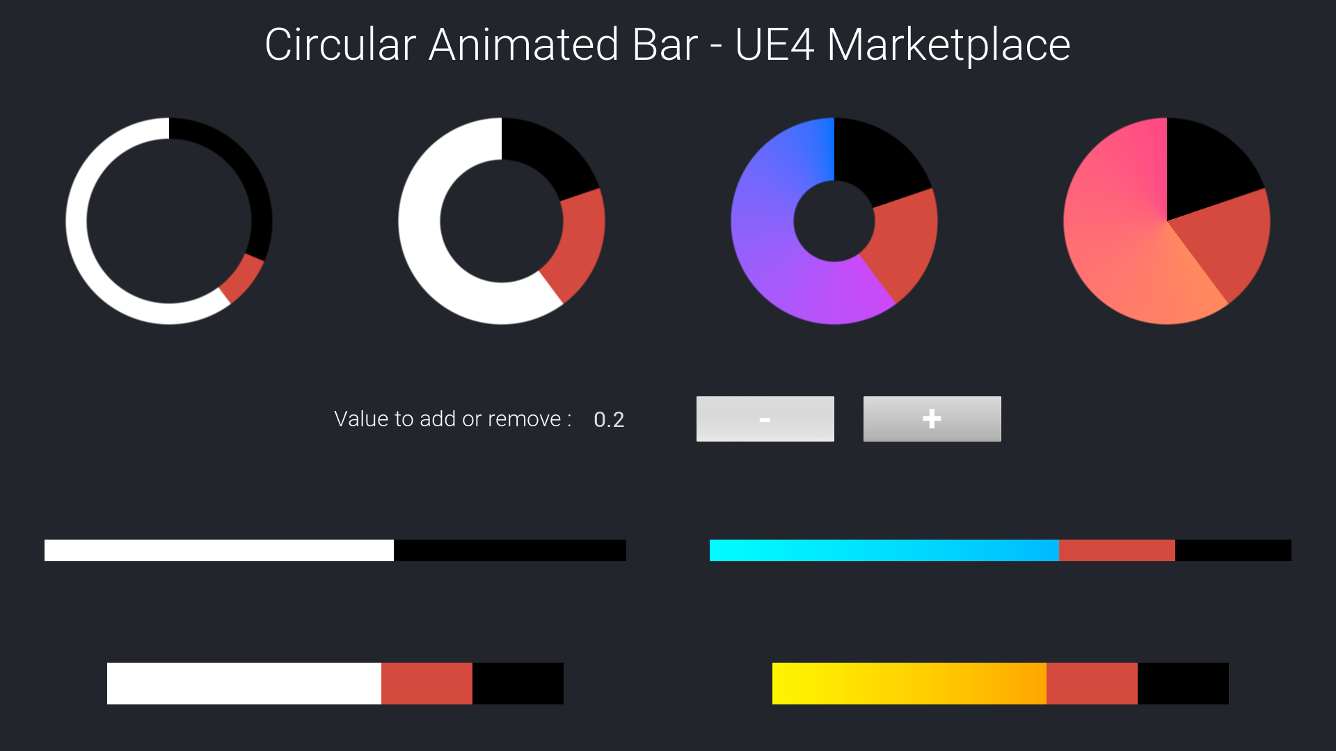 UE4进度条加载血条UE5状态栏UI蓝图 Circular Animated Bar - 图1